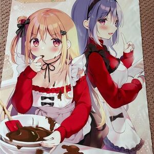 Anime Art tapstrey with Red and Black Accents